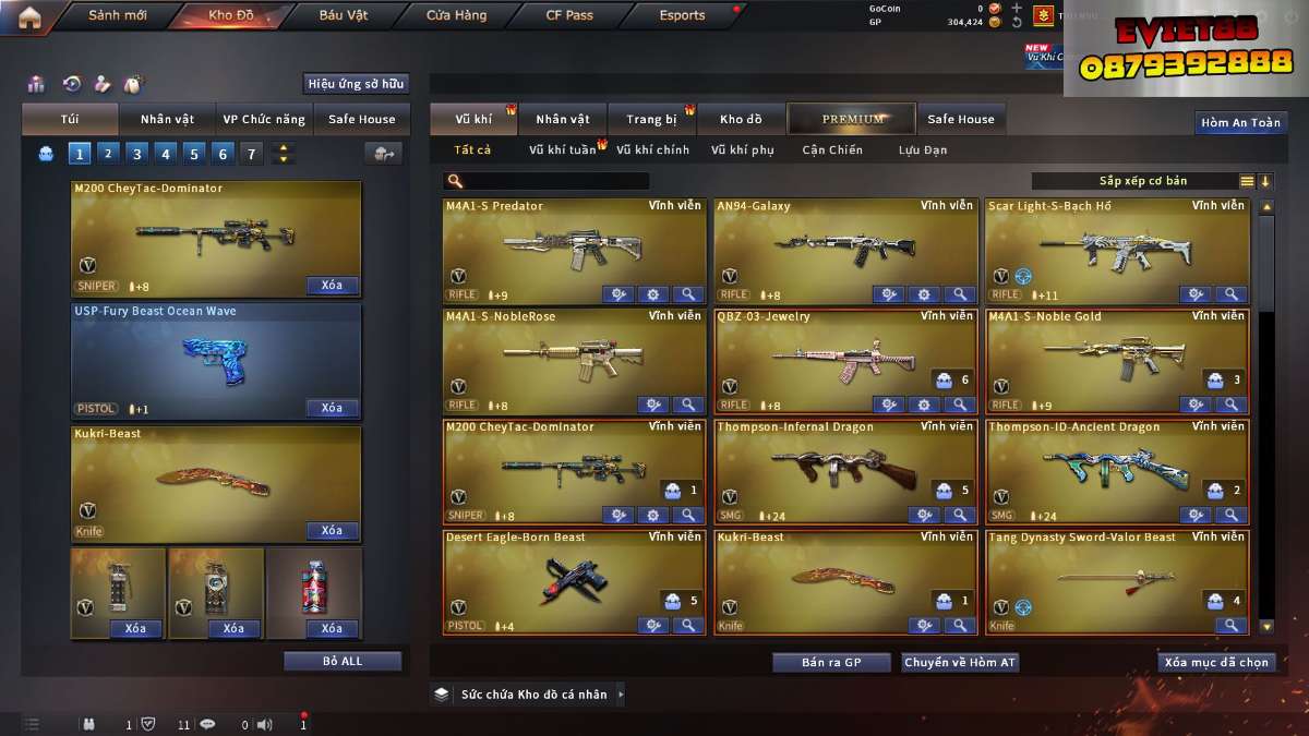 shop acc cf uy tin gia re
